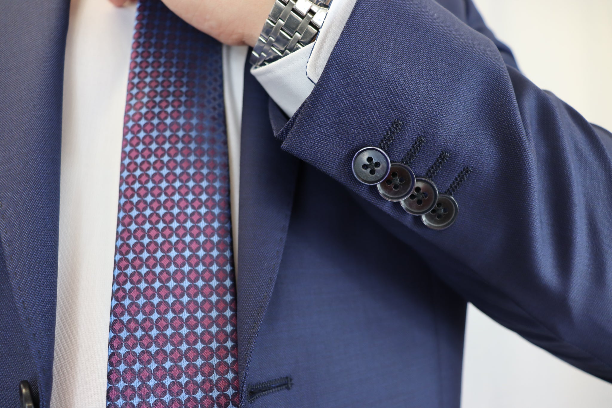Feraud French Navy Fine Wool Suit