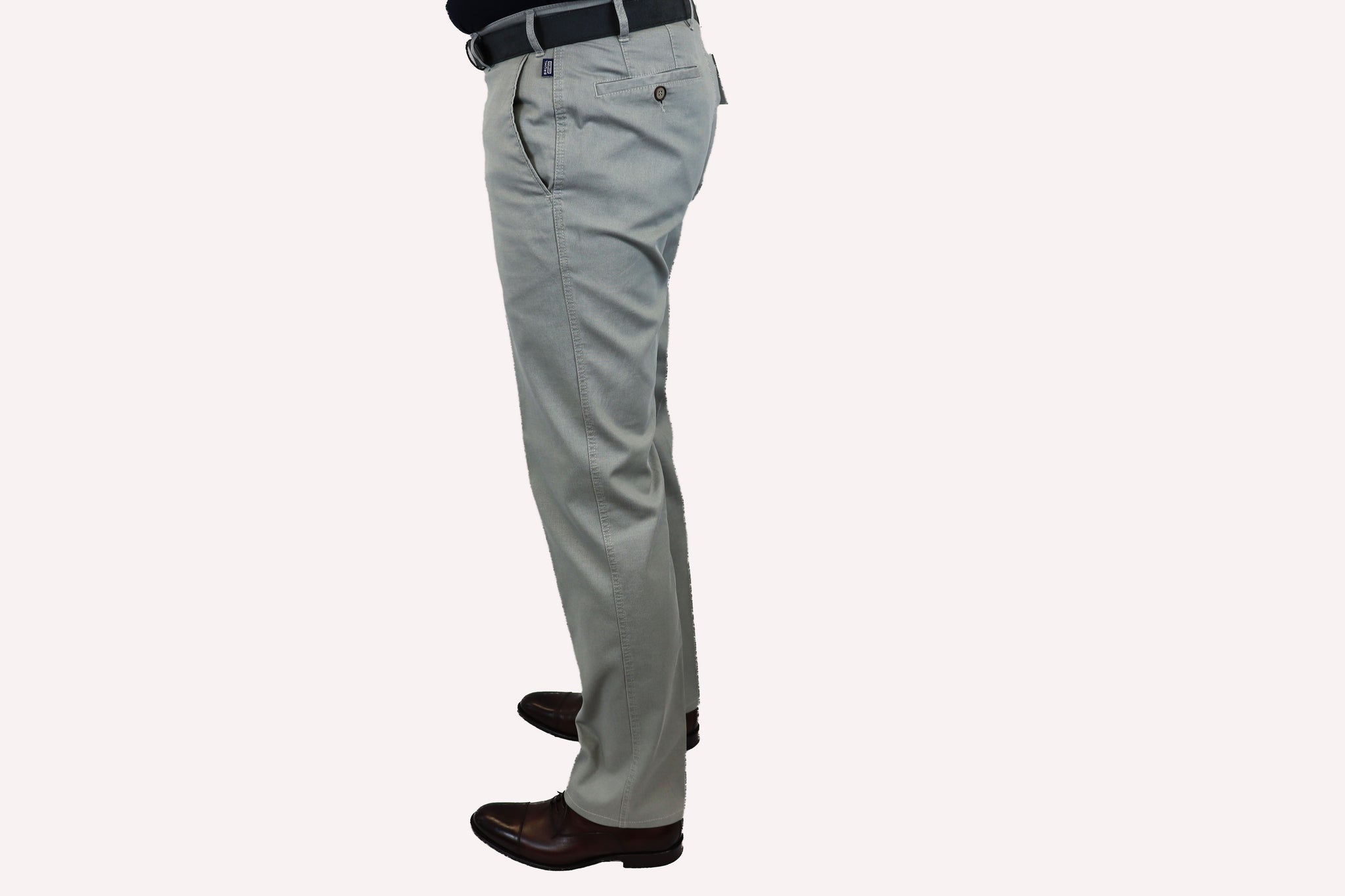 Bruhl Light Grey Soft Rib Chino