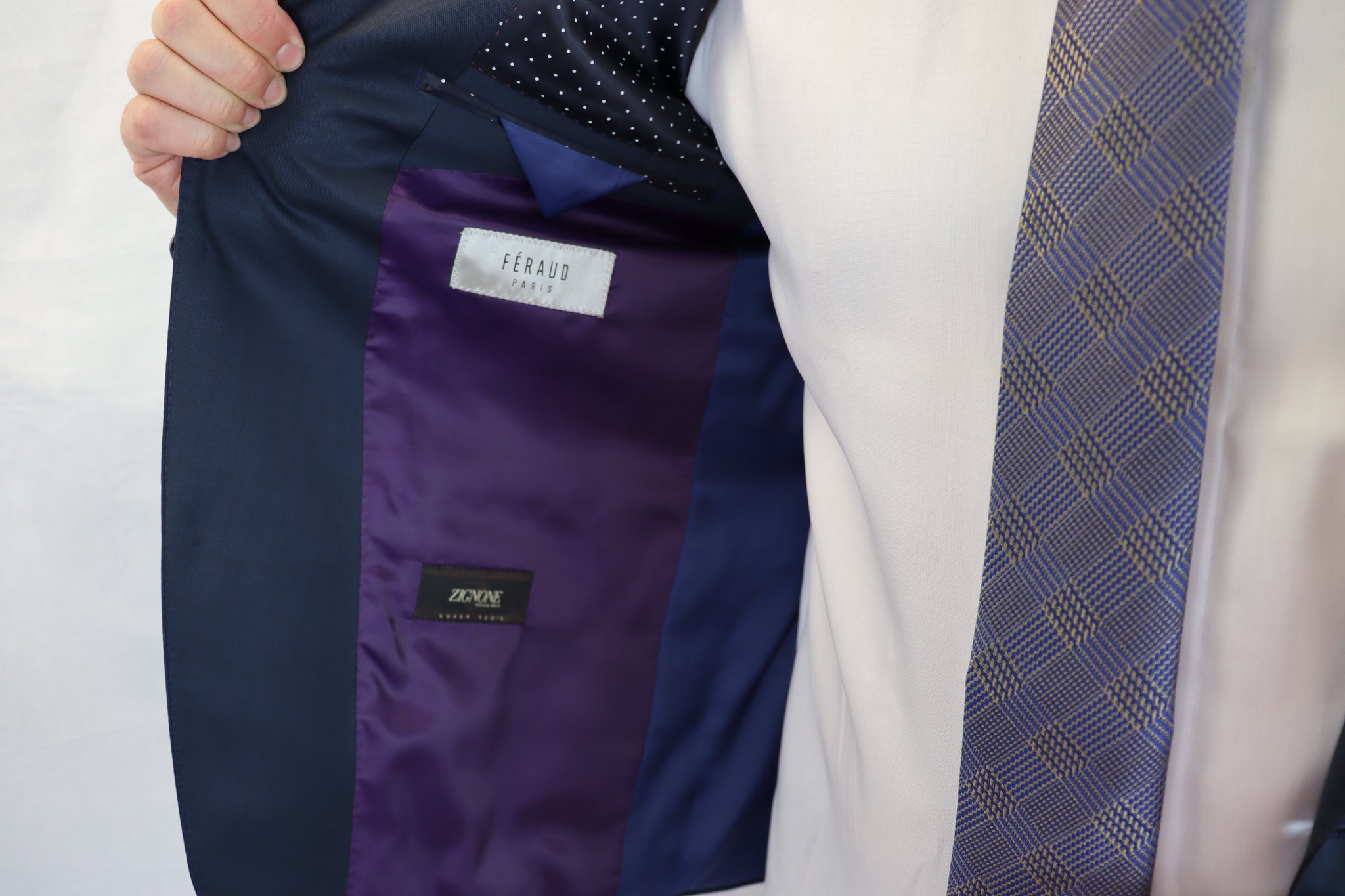 Feraud Kennedy Blue Fine Wool Suit