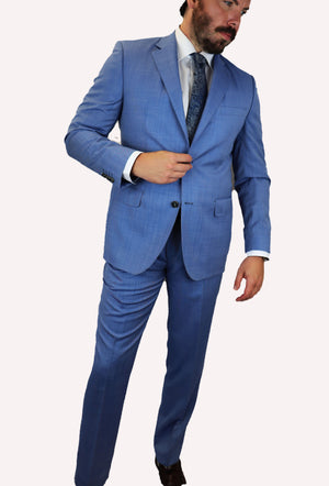 Feraud Light Blue Summer Weight Fine Wool Suit