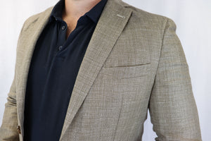 Feraud Fine Linen Tan Summer Blazer