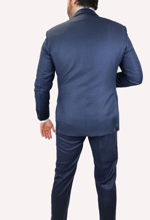 Feraud Loro Piana Royal Blue Fine Wool Suit