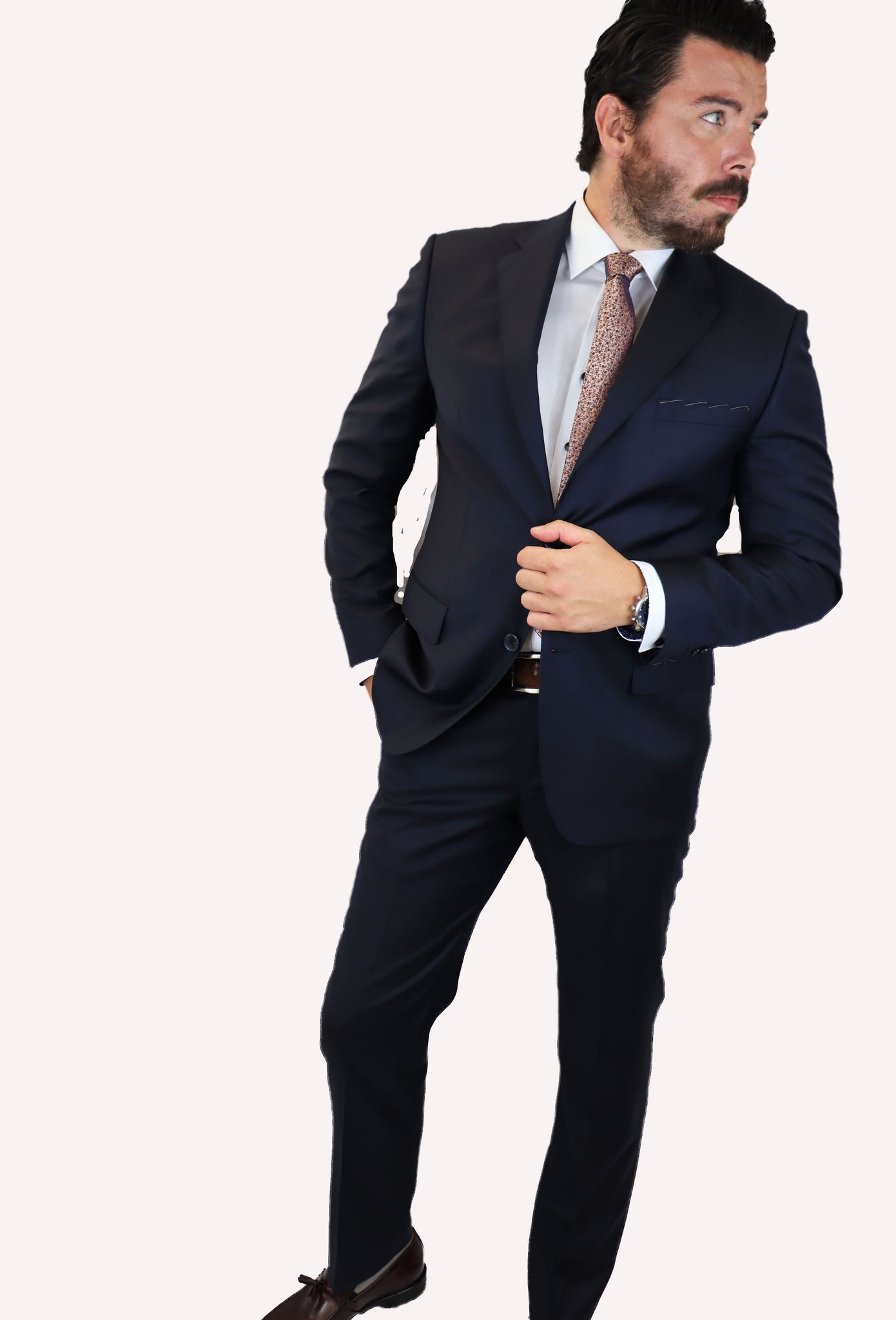 Feraud Hand Finished Navy Fine Wool Suit
