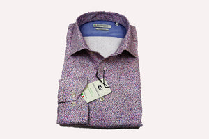 Giordano Modern Fit Paisley Spread Collar Detail