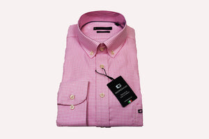 Giordano Regular Fit Gingham Pink