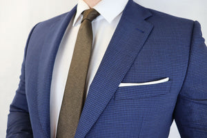 Feraud Gingham Blue Fine Wool Suit