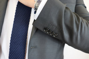 Feraud Poplin Grey Fine Wool Suit
