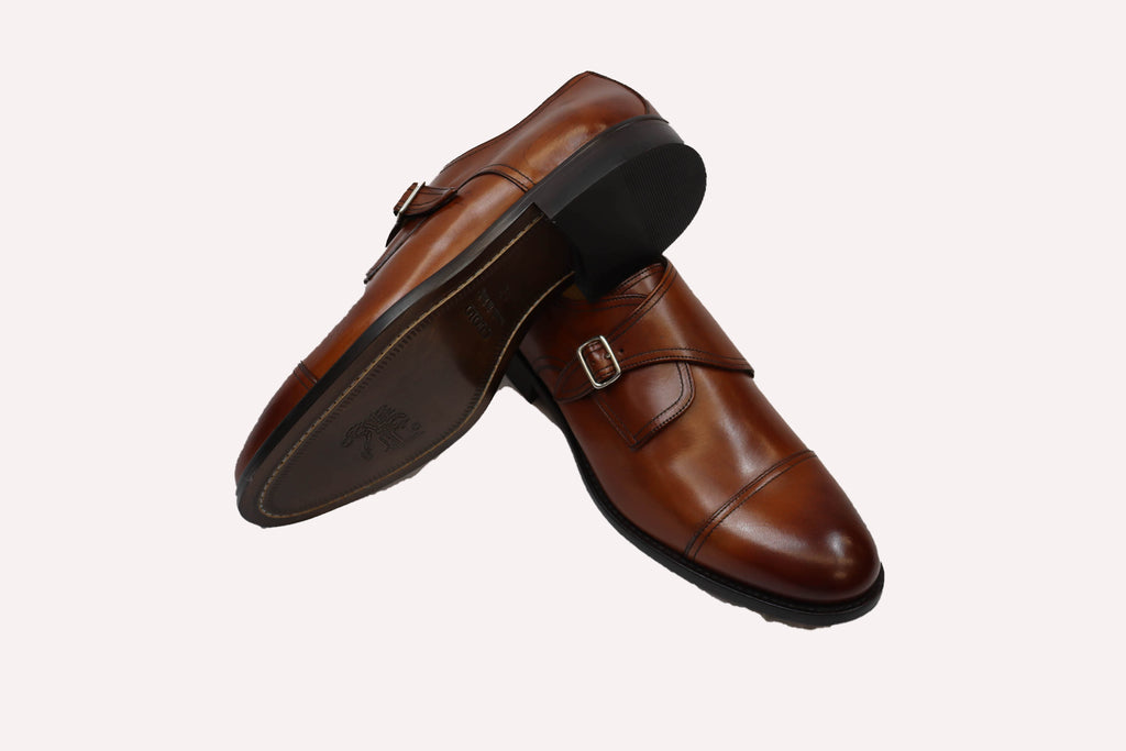 Tan Monk Strap